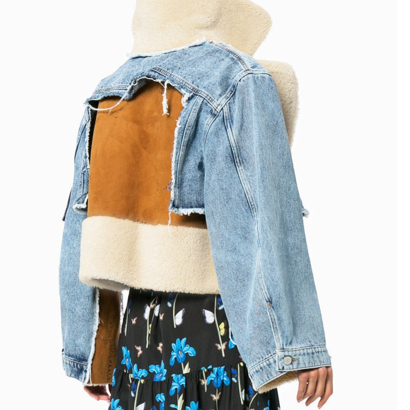 Wollene Freizeitjacke