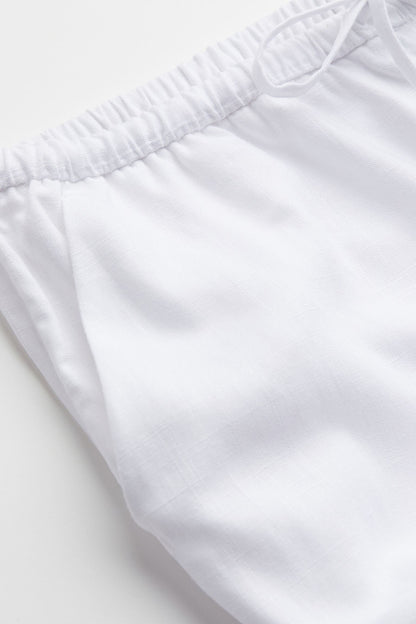 Old Money Klassische Leinen Lockere Gruty-Hose