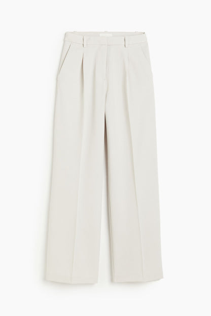 Old Money Wide Leg Classic Chino-Hose