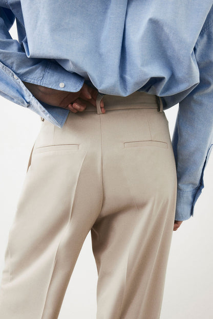 Old Money Wide Leg Classic Chino-Hose