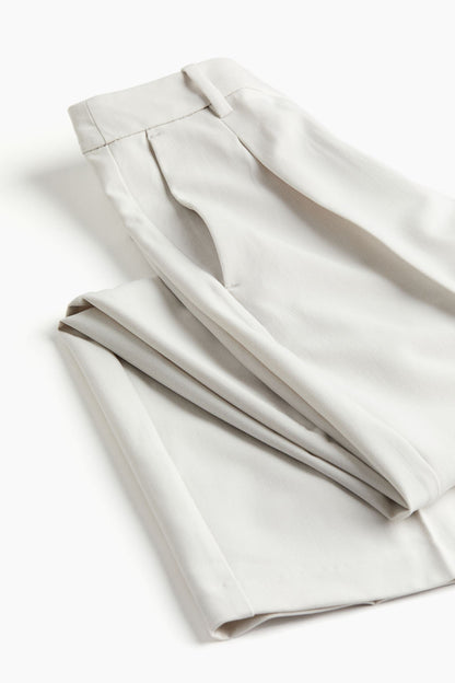 Old Money Wide Leg Classic Chino-Hose