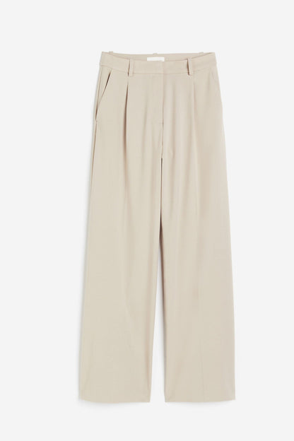 Old Money Wide Leg Classic Chino-Hose